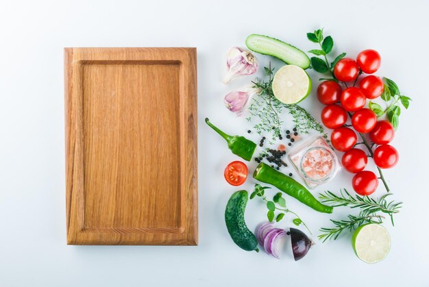 Talarki warzywne na desce